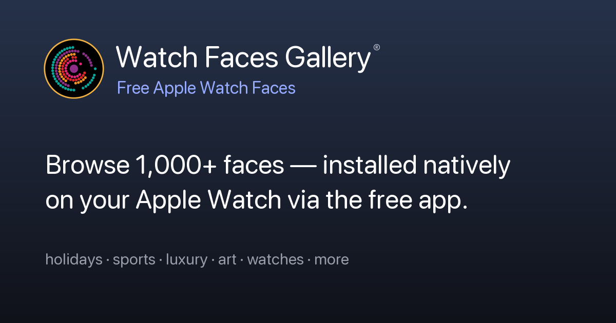 Watch Face Colour In Explore Apple Watch Faces — Free | Watch Faces Gallery